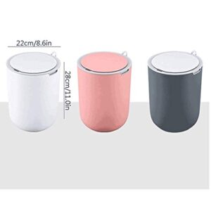 CXDTBH Smart Trash Can Waterproof Household Trash Can for Living Room Kitchen Bathroom 8L Cute Bedroom Automatic Trash Can (Color : D)