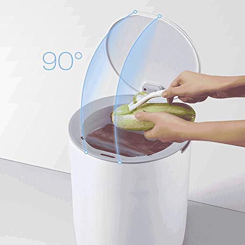 CXDTBH Smart Trash Can Waterproof Household Trash Can for Living Room Kitchen Bathroom 8L Cute Bedroom Automatic Trash Can (Color : D)