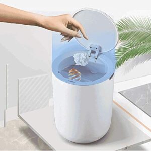 CXDTBH Smart Trash Can Waterproof Household Trash Can for Living Room Kitchen Bathroom 8L Cute Bedroom Automatic Trash Can (Color : D)