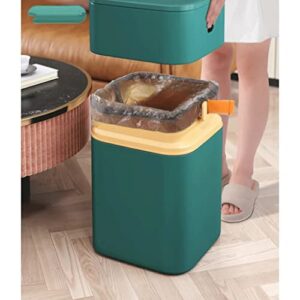 CXDTBH Trash Can Nordic Style Seal Press for Kitchen Bathroom Office Storage Bucket Dustbins Accessories with Lid Garbage (Color : E, Size : 22.5 * 22.5 * 33cm)