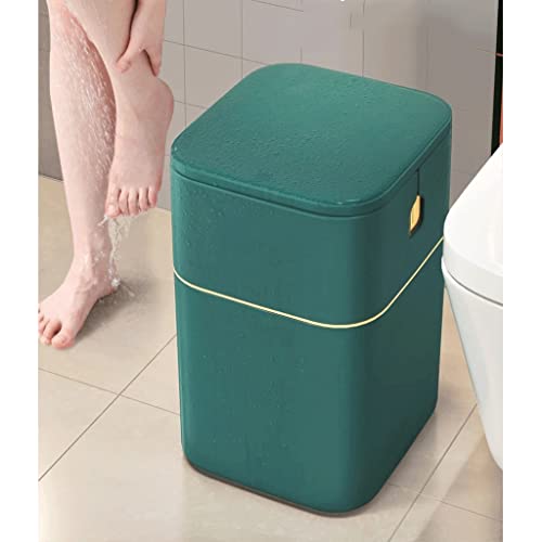 CXDTBH Trash Can Nordic Style Seal Press for Kitchen Bathroom Office Storage Bucket Dustbins Accessories with Lid Garbage (Color : E, Size : 22.5 * 22.5 * 33cm)