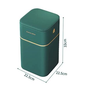 CXDTBH Trash Can Nordic Style Seal Press for Kitchen Bathroom Office Storage Bucket Dustbins Accessories with Lid Garbage (Color : E, Size : 22.5 * 22.5 * 33cm)