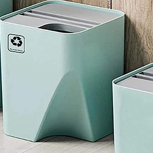 Trjgtas Wertygh Stackable Bins,Kitchen Waste Containers with Lids for Recycling,Sorting,Storage 15 L