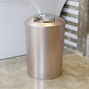 Trash Can 10L Light Luxury Shake Lid Plastic Trash Can with Garbage Bag Storage Box Modern Fashion Trash Can for Kitchen Bathroom Trash Can Wastebasket