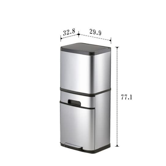 n/a Recycling Kitchen Trash Can Double Dry Wet Separation Rubbish Bin Bathroom Storage Drawers