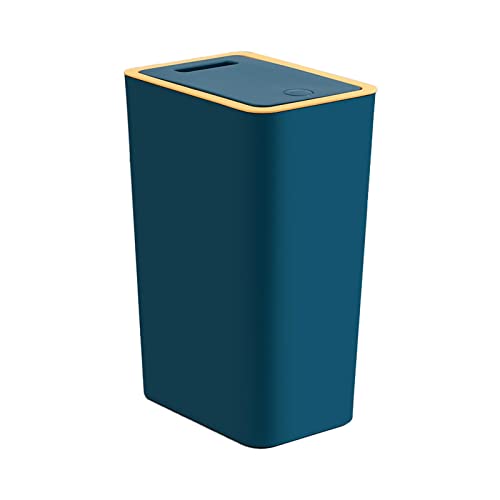 SCUUBE Trash Bin Trash Can Wastebasket 10L/2.6 Gallon Compact Garbage Can, Trash Can with Lid, Wastebaskets for Bathroom, Bedroom,Kitchen,Small Space Living Garbage Can Waste Bin (Color : OneColor)