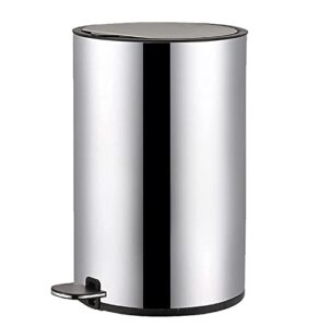 trash bin trash can wastebasket trash can waste storage bin dustbin 8l pedal bins with lids for bathroom toilet bedroom garbage can waste bin (color : onecolor, size : 21.5 * 33.2cm)
