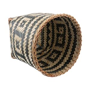 cabilock woven trash can natural wastebasket garbage bin small seagrass rubbish container wicker storage basket laundry hamper planter pot for kitchen office