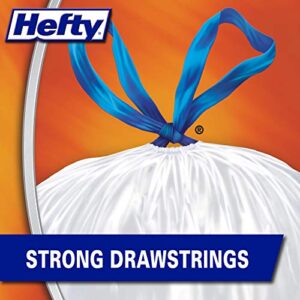 Hefty Strong Tall Kitchen Trash Bags, Unscented, 13 Gallon, 120 Count