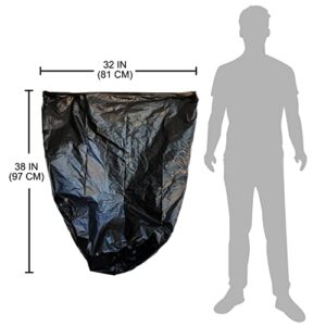 Reli. 33 Gallon Trash Bags Heavy Duty (250 Count Bulk), Made in USA | Black Garbage Bags 30 Gallon - 32 Gallon - 35 Gallon, Bulk Trash Bag Can Liners