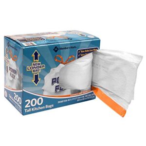 Member's Mark Power Flex Tall Kitchen Simple Fit Drawstring Bags (13 gal., 200 ct.) - Trash Bags