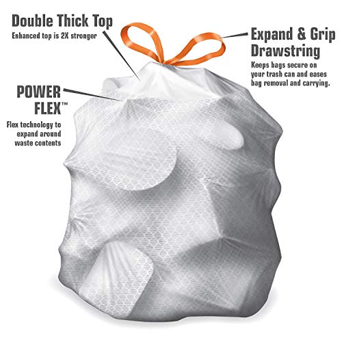 Member's Mark Power Flex Tall Kitchen Simple Fit Drawstring Bags (13 gal., 200 ct.) - Trash Bags