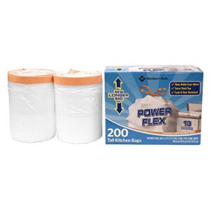 Member's Mark Power Flex Tall Kitchen Simple Fit Drawstring Bags (13 gal., 200 ct.) - Trash Bags