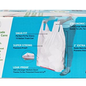 Plant Based - Hippo Sak Tall Kitchen Bags with Handles, 13 Gallon (90 Count)