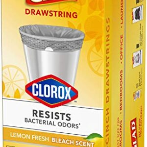 GLAD Small Kitchen Trash Bags, - 4 Gallon Trash Bag for Kitchen, Lemon Fresh Bleach Scent, Odor Eliminator, Leak Protection, 80 Count