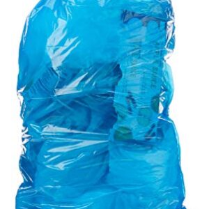 AmazonCommercial Custom Fit Blue Drawstring Trash Bags - Compatible with simplehuman Type D - 0.96 MIL - 108 Count