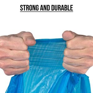 AmazonCommercial Custom Fit Blue Drawstring Trash Bags - Compatible with simplehuman Type D - 0.96 MIL - 108 Count