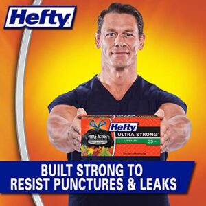 Hefty Ultra Strong Lawn and Leaf Large Trash Bags, 39 Gallon, 16 Count