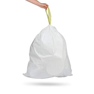 ninestars nstb-21-45 trash bags, large, white (packaging may vary)