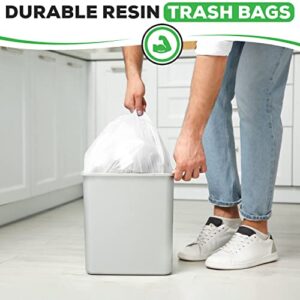 C&S Event Supply Co. Clear 7-10 Gallon Trash Bags - Un-Scented & Disposable Garbage Bags - Leak Proof & 6 Micron Thickness Plastic Bags - Trash Cans Liner for Kitchen, Bathroom & Office (200 Count)