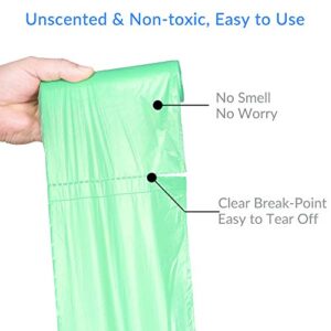 Biodegradable Trash Bags 13 Gallon for Kitchen Tall Trash Can, 0.97 Mil Thicken Large Garbage Bags Recycling Lawn Trash Can Liner Green 60 Counts