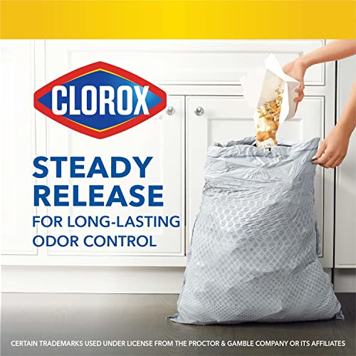 Glad ForceFlexPlus with Clorox Tall Trash Bags, 13 Gal, Lemon Fresh Bleach, 34 Ct, Pack May Vary