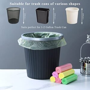 Kyraton Small Trash Bags 240 Counts, 4 Gallon Garbage Bags, Leak Proof Plastic Waste Bags 12 Rolls for Kitchen, Bathroom, Bedroom, Office, Poolside, Garden