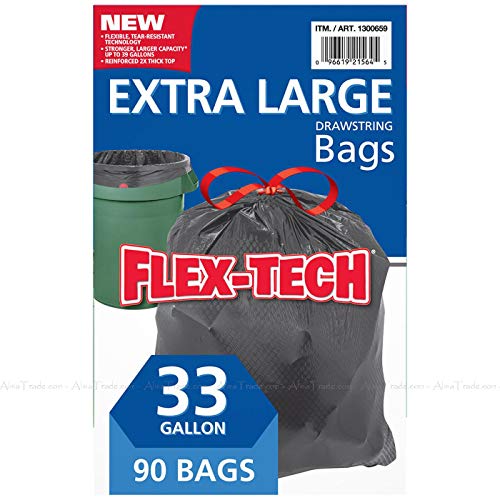 Kirkland Signature Flex-tech 33 Gallon Trash Bag, 90count, 1count