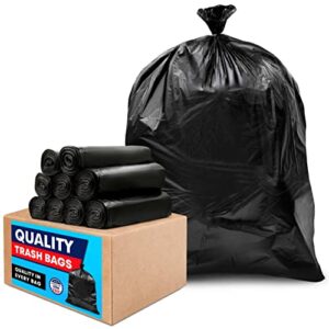 Tasker 33 Gallon Trash Bags (Value 250 Bags), Black Garbage Bags 30 Gallon - 32 Gallon - 33 Gallon - 35 Gallon. High Density Bags