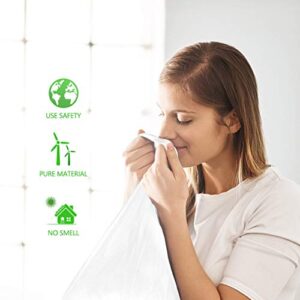 8 Gallon 220 Counts Strong Trash Bags Garbage Bags by Teivio, Bin Liners, for home office kitchen, Clear