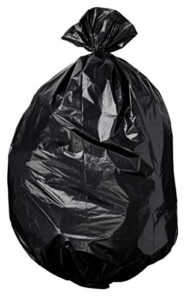 amazoncommercial 40-45 gallon trash bags 38″ x 46″ – 1.5 mil black commercial garbage bags, compatible with rubbermaid brute – 100 count