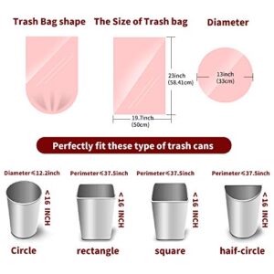 SWIHELP Trash Bags, 6 Rolls/120 Counts Small Garbage Bags for Office, Kitchen,Bedroom Waste Bin,Colorful Portable Strong Rubbish Bags,Wastebasket Bags
