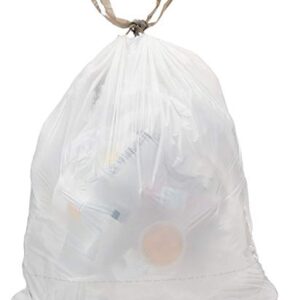 AmazonCommercial 18 Gallon Trash Compactor Bags /w Drawstrings - 2 MIL - 50 Count