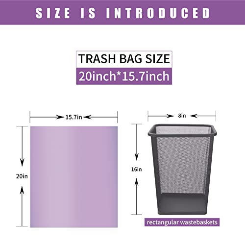 Small Trash Bags - 2.6 Gallon Garbage Bags FORID Bathroom Trash Bag for Bedroom Home Kitchen Office - 90 Count Colored Durable Unscented Small Garbage Bag Trash Can Liner For Garbage Can