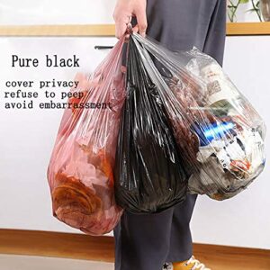 Small Black Trash Bags,200 Counts Thicken Value Pack 4 Gallon Trash Bag,Small Garbage Bags for Office,Kitchen,Bedroom Waste Bin (200)