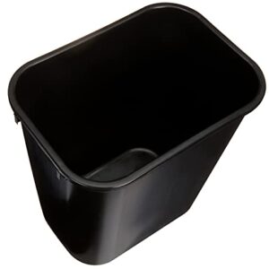 AmazonCommercial 7 Gallon Commercial Office Wastebasket, Black, 2-Pack