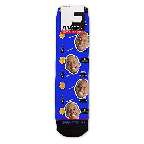 Function - Custom Police Officer Doctor First Responder Gift Men Crew Tall Women Pattern Socks Customize Upload Your Face Personalize Photo Picture Cute Printed Colorful Graphic Novelty Husband Wife