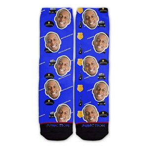 Function - Custom Police Officer Doctor First Responder Gift Men Crew Tall Women Pattern Socks Customize Upload Your Face Personalize Photo Picture Cute Printed Colorful Graphic Novelty Husband Wife