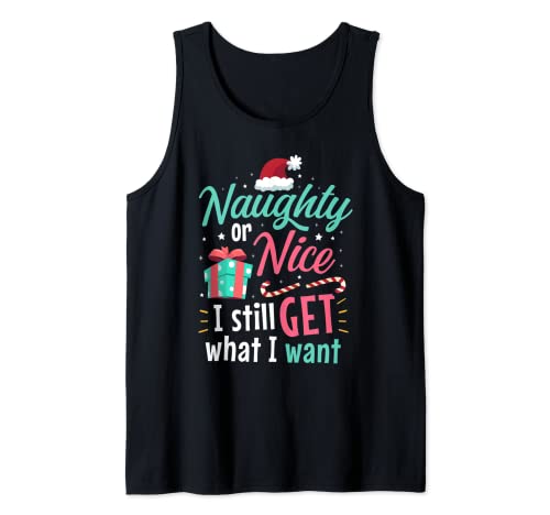 Naughty or Nice List Christmas Stocking Stuffer Gift Tank Top