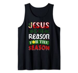 christian jesus the reason christmas stocking stuffer gifts tank top