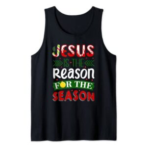 Christian Jesus The Reason Christmas Stocking Stuffer Gifts Tank Top