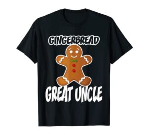 mens gingerbread great uncle christmas stocking stuffer t-shirt