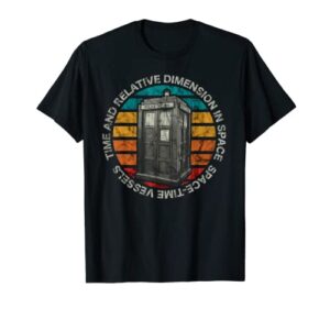 retro time and relative dimension in space vintage t-shirt