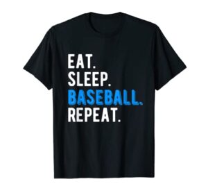 eat sleep baseball cool player coach fan cool funny t-shirt