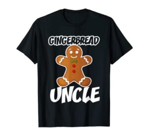 mens gingerbread uncle christmas stocking stuffer t-shirt