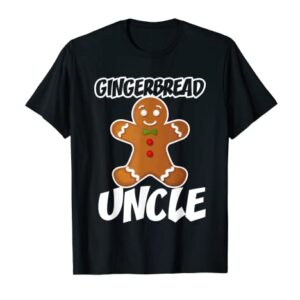 Mens Gingerbread Uncle Christmas Stocking Stuffer T-Shirt