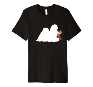 lhasa apso christmas stocking stuffer dog premium t-shirt
