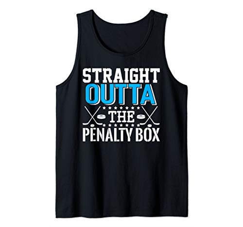 Straight Outta The Penalty Box Funny Hockey Player Tank Top