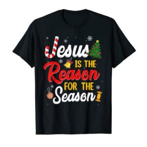 Christian Jesus The Reason Christmas Stocking Stuffer T-Shirt