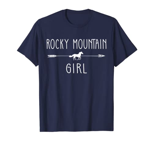 Rocky Horse Mountain Girl Shirt Gifts Horses Lover Riding T-Shirt